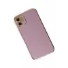 Newface Apple iPhone 12 Kılıf Volet Silikon - Mor