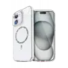 Newface Apple iPhone 12 Live Diamond Magsafe Kapak - Şeffaf