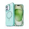 Newface Apple iPhone 12 Live Diamond Magsafe Kapak - Yeşil