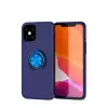 Newface Apple iPhone 12 Mini Kılıf Range Yüzüklü Silikon - Mavi