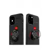 Newface Apple iPhone 12 Mini Kılıf Range Yüzüklü Silikon - Mavi