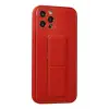 Newface Apple iPhone 12 Pro Kılıf Coco Deri Standlı Kapak - Kırmızı