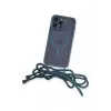 Newface Apple iPhone 12 Pro Kılıf Divo Lazer Askılı Magsafe Kapak - Sierra Blue