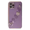 Newface Apple iPhone 12 Pro Kılıf Esila Silikon - Mor