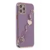 Newface Apple iPhone 12 Pro Kılıf Esila Silikon - Mor