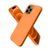 Newface Apple iPhone 12 Pro Kılıf First Silikon - Turuncu