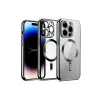 Newface Apple iPhone 12 Pro Kılıf Kross Magneticsafe Kapak - Gümüş