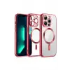 Newface Apple iPhone 12 Pro Kılıf Kross Magneticsafe Kapak - Kırmızı