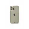 Newface Apple iPhone 12 Pro Kılıf Liva Taşlı Silikon - Beyaz