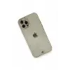 Newface Apple iPhone 12 Pro Kılıf Liva Taşlı Silikon - Beyaz