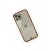 Newface Apple iPhone 12 Pro Kılıf Liva Taşlı Silikon - Kırmızı