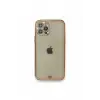 Newface Apple iPhone 12 Pro Kılıf Liva Taşlı Silikon - Pembe