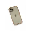 Newface Apple iPhone 12 Pro Kılıf Liva Taşlı Silikon - Pembe