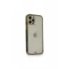 Newface Apple iPhone 12 Pro Kılıf Liva Taşlı Silikon - Siyah