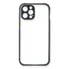 Newface Apple iPhone 12 Pro Kılıf Miami Şeffaf Silikon - Lacivert