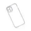 Newface Apple iPhone 12 Pro Kılıf Miami Şeffaf Silikon - Lila