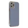 Newface Apple iPhone 12 Pro Kılıf Volet Silikon - Mavi