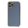 Newface Apple iPhone 12 Pro Kılıf Volet Silikon - Mavi