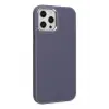 Newface Apple iPhone 12 Pro Max Kılıf Asya Deri Silikon - Mor