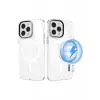 Newface Apple iPhone 12 Pro Max Kılıf Beta Magneticsafe Silikon - Şeffaf