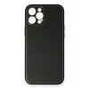 Newface Apple iPhone 12 Pro Max Kılıf Coco Deri Silikon Kapak - Siyah