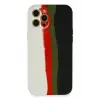 Newface Apple iPhone 12 Pro Max Kılıf Ebruli Lansman Silikon - Beyaz-Siyah