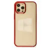 Newface Apple iPhone 12 Pro Max Kılıf Element Silikon - Kırmızı