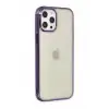 Newface Apple iPhone 12 Pro Max Kılıf Element Silikon - Mor