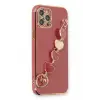 Newface Apple iPhone 12 Pro Max Kılıf Esila Silikon - Kırmızı