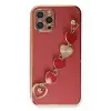 Newface Apple iPhone 12 Pro Max Kılıf Esila Silikon - Kırmızı