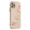 Newface Apple iPhone 12 Pro Max Kılıf Esila Silikon - Pudra