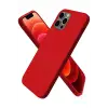 Newface Apple iPhone 12 Pro Max Kılıf First Silikon - Koyu Kırmızı