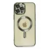 Newface Apple iPhone 12 Pro Max Kılıf Kross Magneticsafe Kapak - Koyu Yeşil