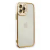 Newface Apple iPhone 12 Pro Max Kılıf Liva Lens Silikon - Beyaz