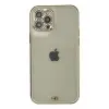 Newface Apple iPhone 12 Pro Max Kılıf Liva Taşlı Silikon - Beyaz
