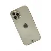 Newface Apple iPhone 12 Pro Max Kılıf Liva Taşlı Silikon - Beyaz