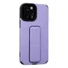 Newface Apple iPhone 12 Pro Max Kılıf Mega Standlı Silikon - Lila