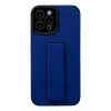 Newface Apple iPhone 12 Pro Max Kılıf Mega Standlı Silikon - Mavi