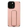 Newface Apple iPhone 12 Pro Max Kılıf Mega Standlı Silikon - Pudra