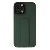 Newface Apple iPhone 12 Pro Max Kılıf Mega Standlı Silikon - Yeşil