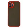 Newface Apple iPhone 12 Pro Max Kılıf Montreal Silikon Kapak - Kırmızı