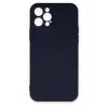 Newface Apple iPhone 12 Pro Max Kılıf Nano içi Kadife Silikon - Lacivert