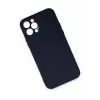 Newface Apple iPhone 12 Pro Max Kılıf Nano içi Kadife Silikon - Lacivert