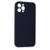 Newface Apple iPhone 12 Pro Max Kılıf Nano içi Kadife Silikon - Lacivert
