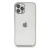 Newface Apple iPhone 12 Pro Max Kılıf Razer Lensli Silikon - Gümüş