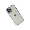 Newface Apple iPhone 12 Pro Max Kılıf Razer Lensli Silikon - Mor