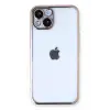 Newface Apple iPhone 13 Kılıf Razer Lensli Silikon - Gold