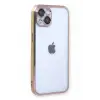 Newface Apple iPhone 13 Kılıf Razer Lensli Silikon - Gold