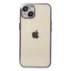 Newface Apple iPhone 13 Kılıf Razer Lensli Silikon - Mor