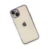 Newface Apple iPhone 13 Kılıf Razer Lensli Silikon - Mor